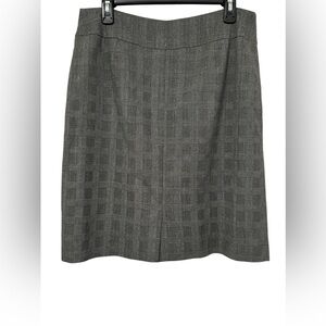 Pencil Skirt Grey Silver Back Split Zip Closure Women’s Size 14